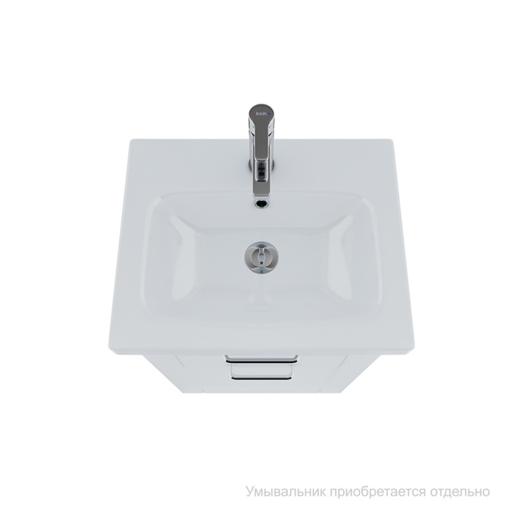 Тумба напольная IDDIS New Sena, 50 см, белая/под дерево, NSE50W1i95