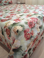 Покрывало гобеленовое Акварельные пионы 1,5-спальный (150х200)