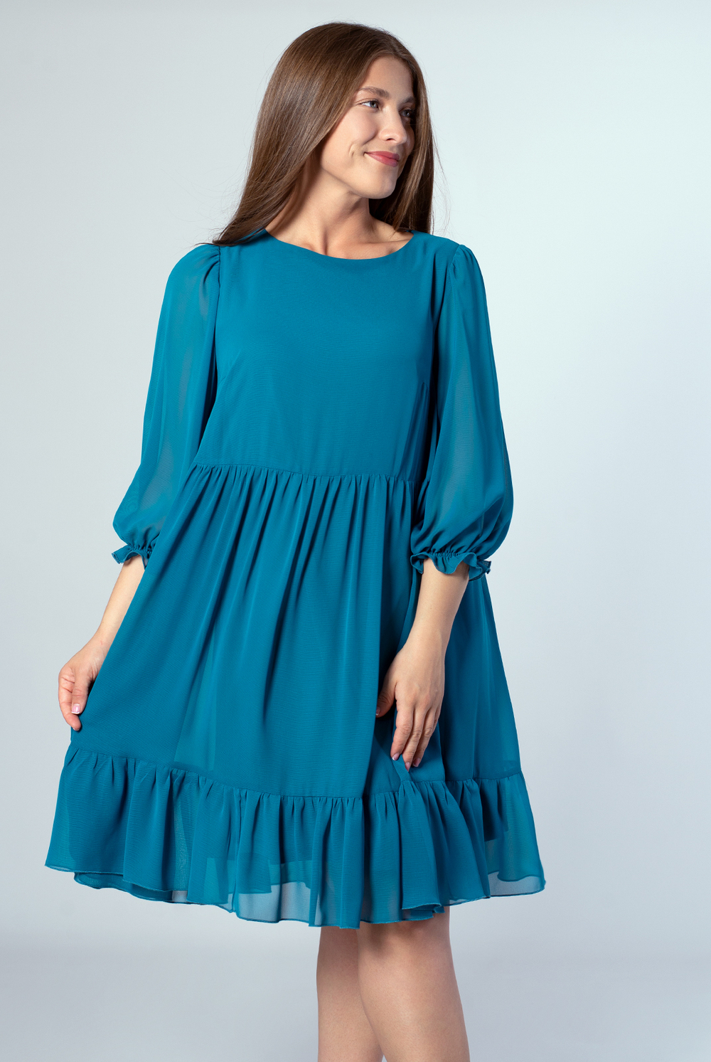 Платье женское 4017АП, морск.волна #284Мво054017АП