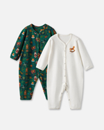 Набор комбинезонов Jingle toys, Зеленый/Молочный