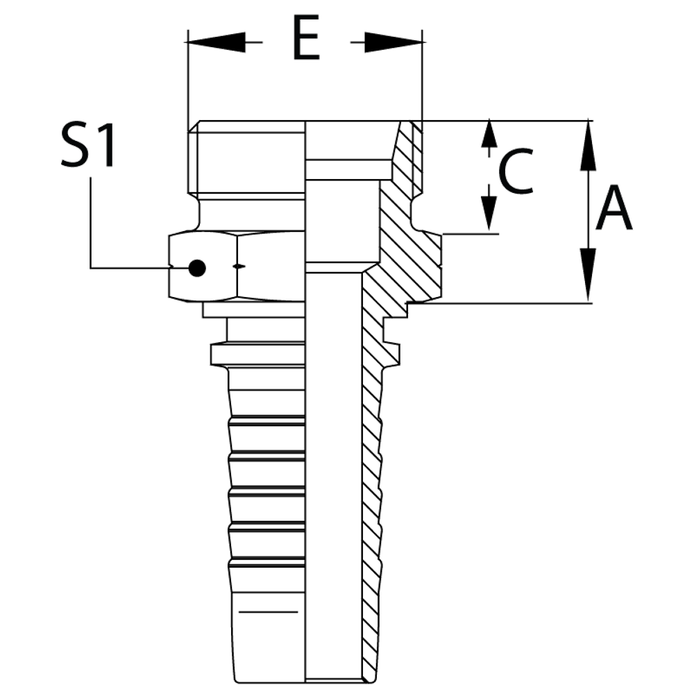 Фитинг DN 16 DKO-S (Ш) 30x2 20