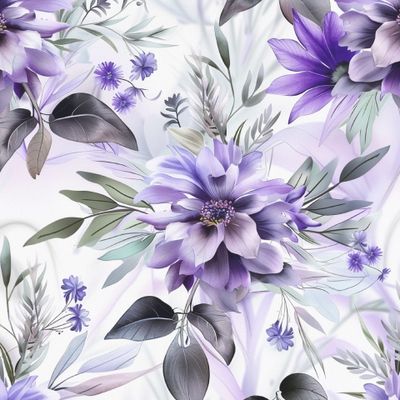 Яркие фиолетовые цветы