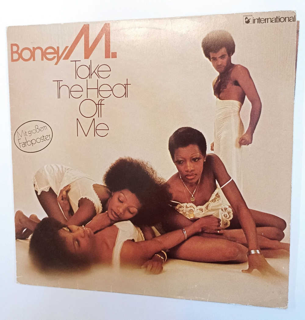 Винтажная виниловая пластинка LP Boney M. Take The Heat Off Me (Germany 1976) (Poster)