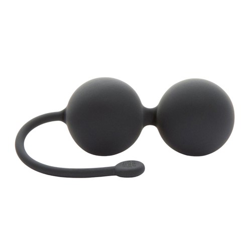 Черные вагинальные шарики 3,6см Fifty Shades of Grey Tighten and Tense Silicone Jiggle Balls