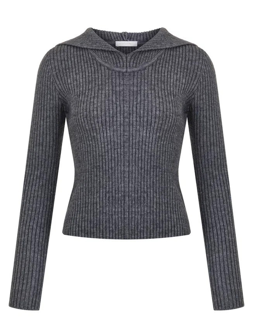 Лонгслив с капюшоном,серый