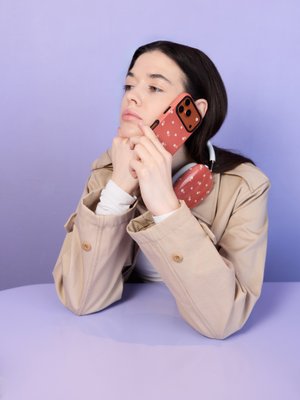 Кейс EARLY FLOWERS (оранжевый) для AirPods Max