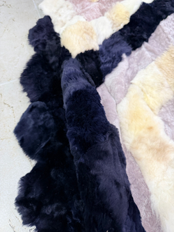 Меховой Коврик прикроватный накидка на кресло из овчины