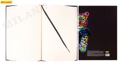 Cкетчбук А4 "Леопард" (7БЦ, мат лам+выб лак, 64 л, ляссе, 100г) 64-1667