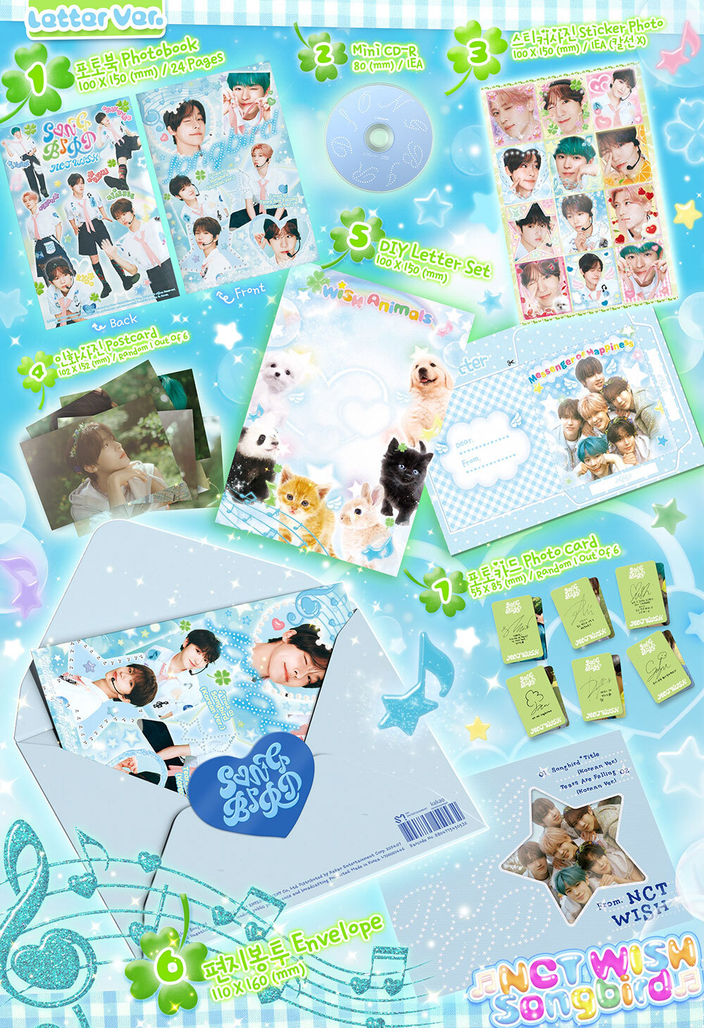 Альбом NCT WISH - Songbird (Letter Ver.)