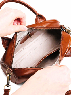 женская сумка на плечо из натуральной кожи