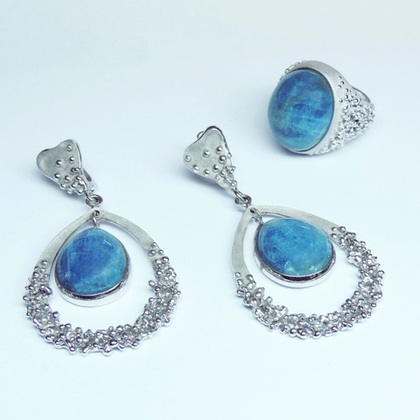 Комплект с Аквамарином