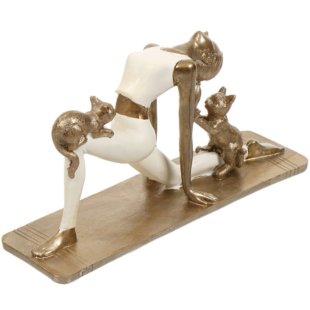 Фигурка декоративная полистоун, Йога Серия Фьюжн, 6.5х22х11 см, Lefard, 162-953