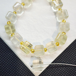 Кварц лимонный, бусина кубик 8мм, штучно