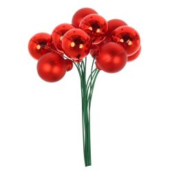 GAEM Набор из 12 шт, Изделие декоративное "Ягоды" (20мм), L9 W4 H15 см