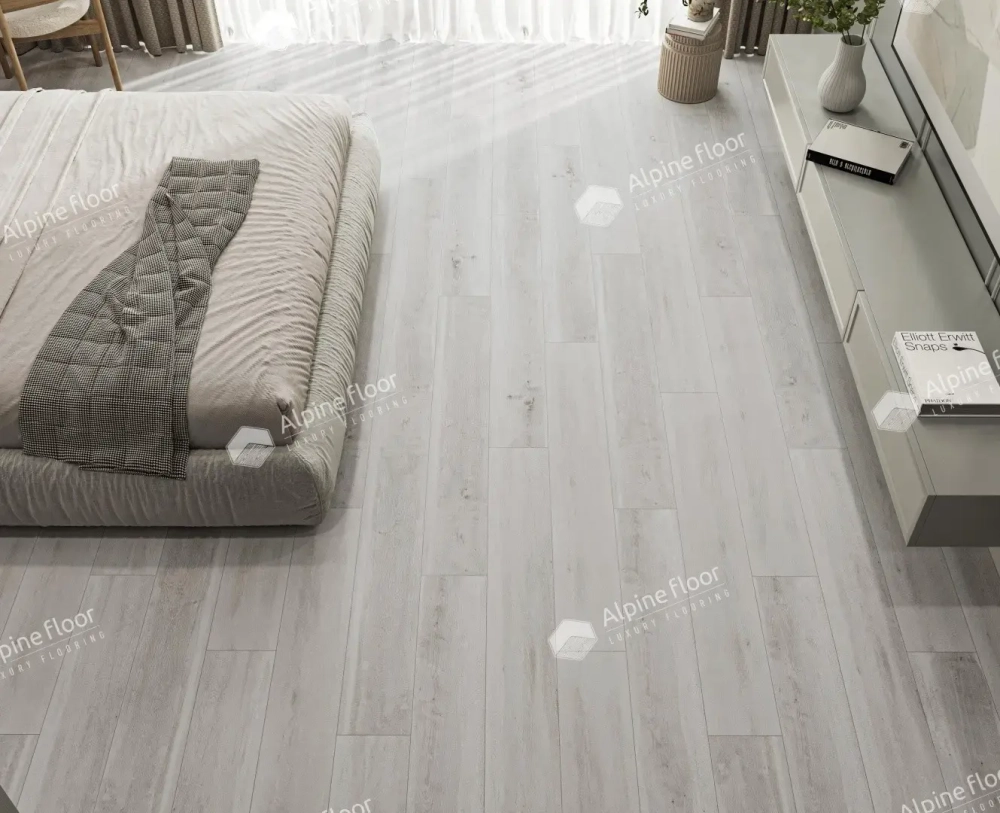 SPC ламинат Alpine Floor Дуб выбеленный