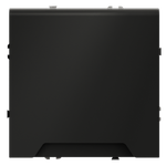 Розетка встраиваемая VOLTUM S70 с заземлением, защитными шторками и крышкой 16А, (черный матовый)