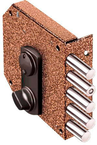 Замок Эльбор накладной  1.05.61.5.1.1  Базальт б/о задв. тяж