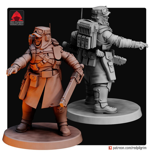 Astra Militarum Tallarn Desert Raiders Талларнский Сержант с цепным мечом миниатюра для AOS,Waha, Настольная игра, НРИ, Варгейм, РПГ