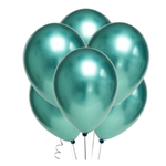 Воздушные шарики MC-Basir цвет зелёный металлик, 100 шт, размер №12
