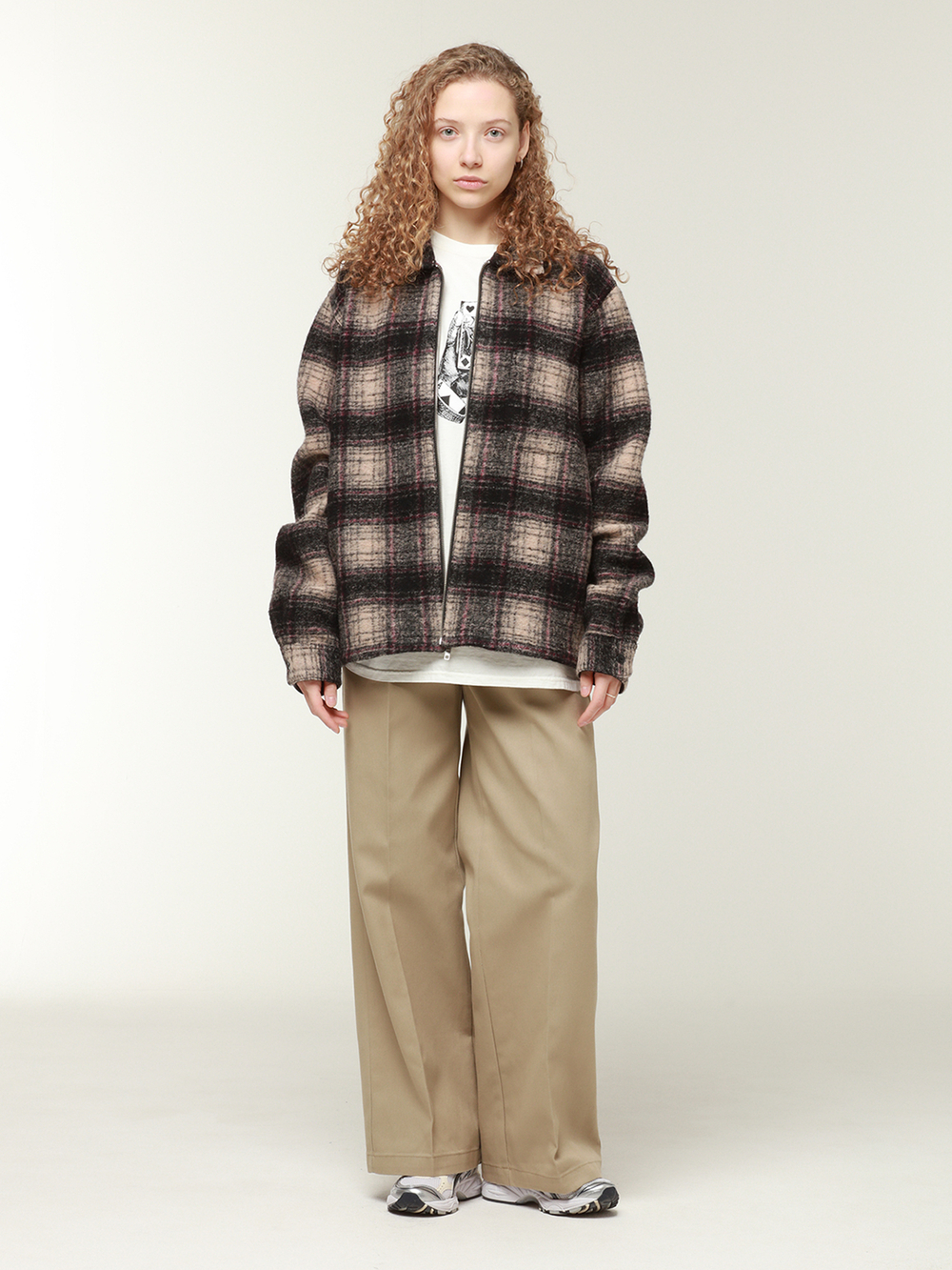 Рубашка Wool Plaid Zip