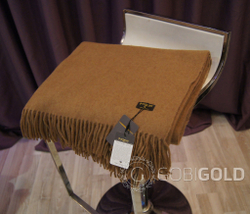 Плед из 100% верблюжьей шерсти 150x200 см. (ERDENET) - камэл