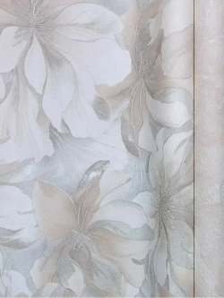 Обои флизелиновые виниловые метровые на стену кухни, спальни, гостиной, зала, детской, прихожей 1.06 м х 10.05 м, вспененный винил