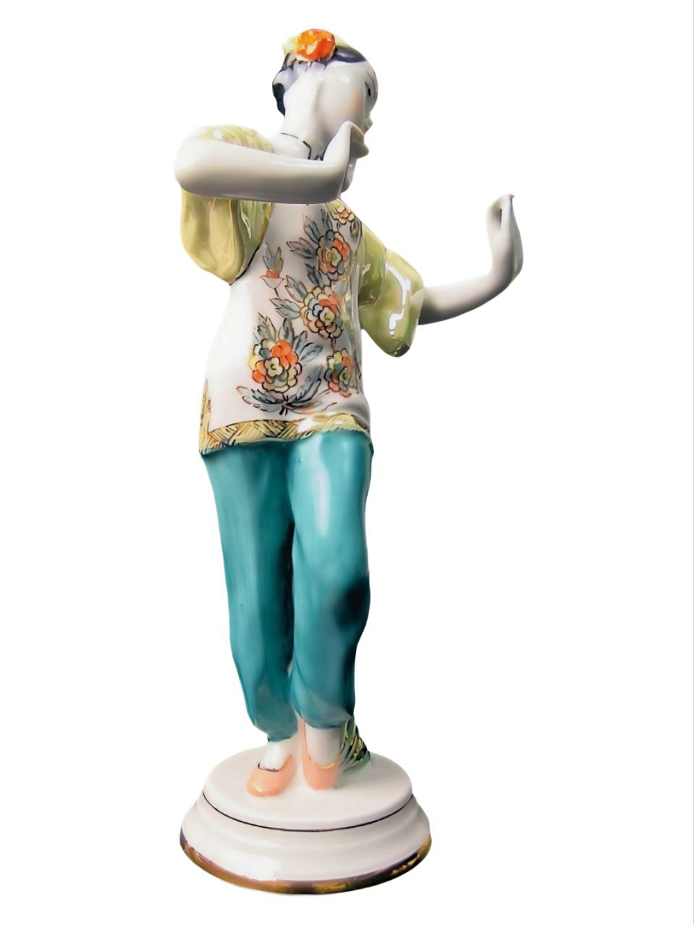 Фарфоровая статуэтка "Танцующая китаянка" (ДФЗ)