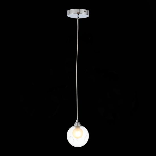 SL431.113.01 Подвес ST-Luce Хром/Прозрачный, Белый G9 1*5W DUALITA