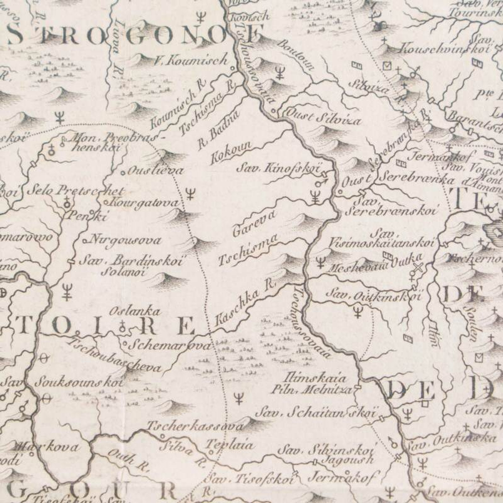 Минералогическая карта Уральских гор от истоков реки Белой до Сосьвы