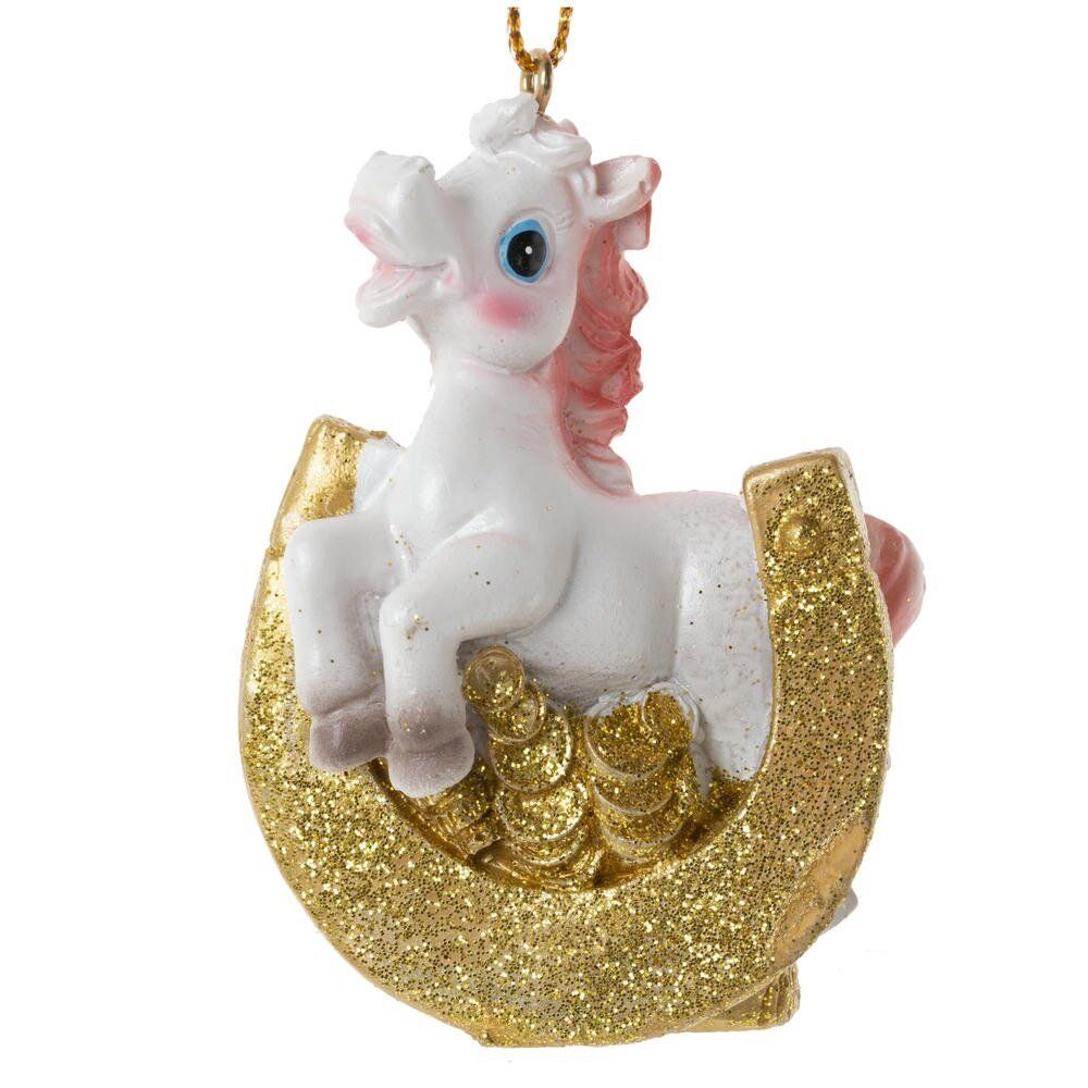 GAEM Фигурка декоративная подвесная "Лошадка", L5 W3 H7,5 см, 6в.