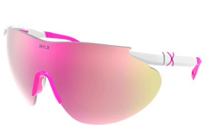 Спортивные очки HILX Domain Shiny White / Pink Lens
