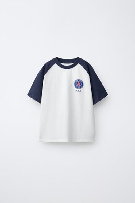 ZARA ФУТБОЛКА С ЛОГОТИПОМ PSG ®, БЕЛЫЙ