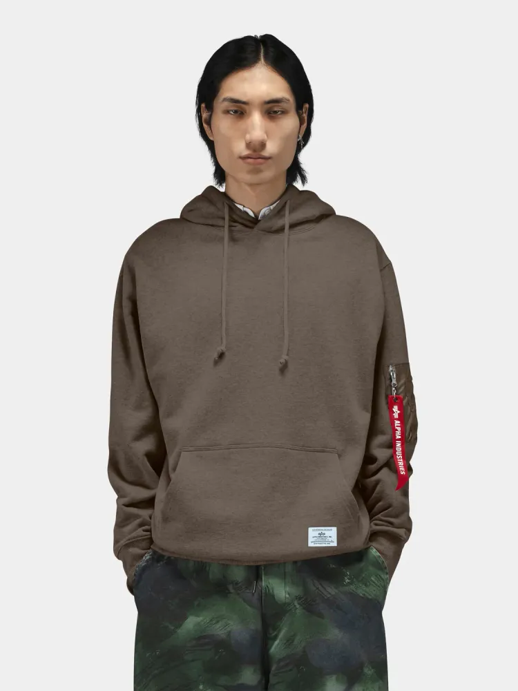 Толстовка Alpha Industries Utility Pocket Hoodie Espresso (Коричневый)