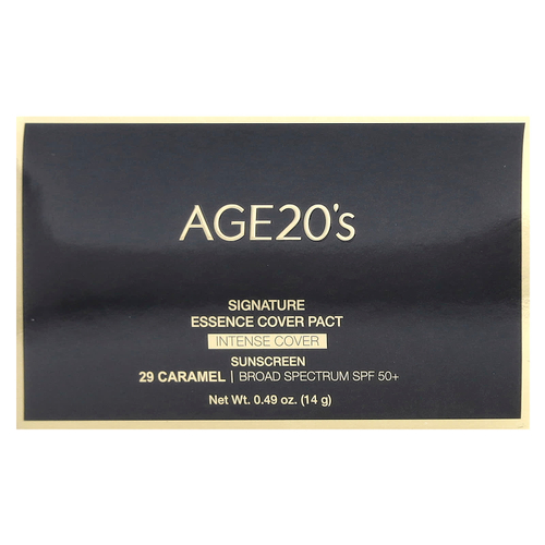 AGE20'S, Signature Essence Pact, Intense Cover, SPF 50+, 29 карамелей, 14 г (0,49 унции)
