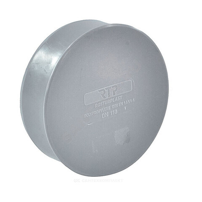 Заглушка PP-H серая Дн 110 б/нап RTP (РосТурПласт) 36462