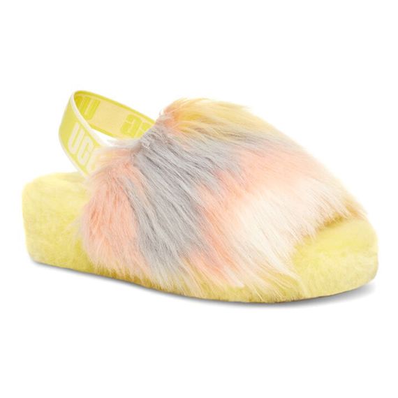 Ugg Fluff Yeah Slide Tie Dye 'Yellow'