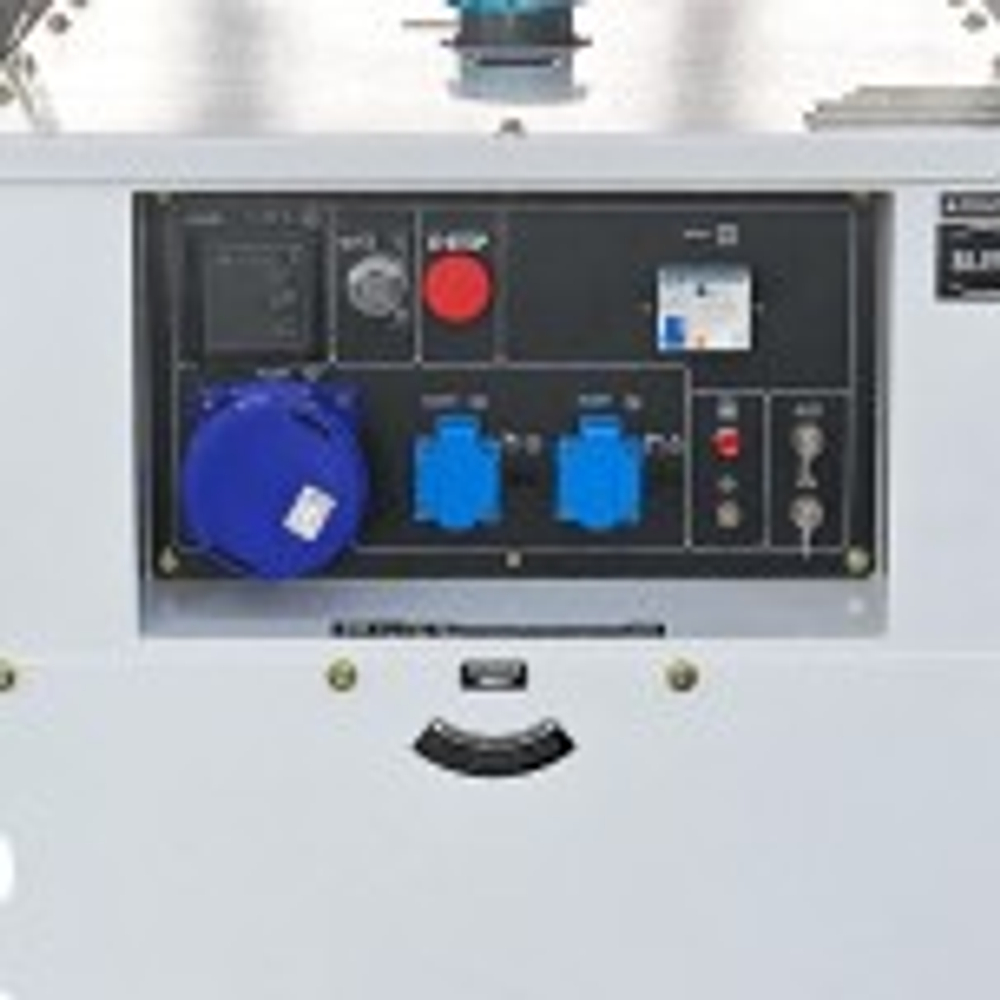 Электростанция дизельная с воздушным охлаждением HYUNDAI DHY 16000SE в кожухе