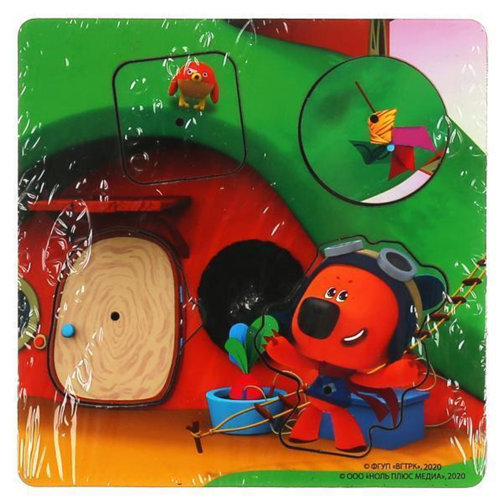 Игрушка деревянная вкладыш "Домик путешественника" коробка (Буратино)