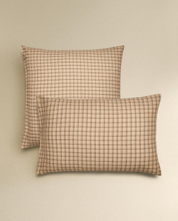 Zara Home - Клетчатая фланелевая наволочка 50x75 см