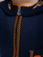 Вязаный комбинезон для новорожденных и малышей на молнии