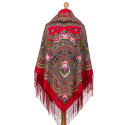 Павловопосадский платок Русское раздолье 1619-5
