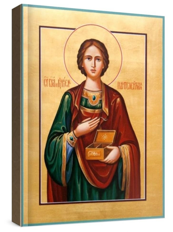 Пантелеймон Целитель (рукописная икона)