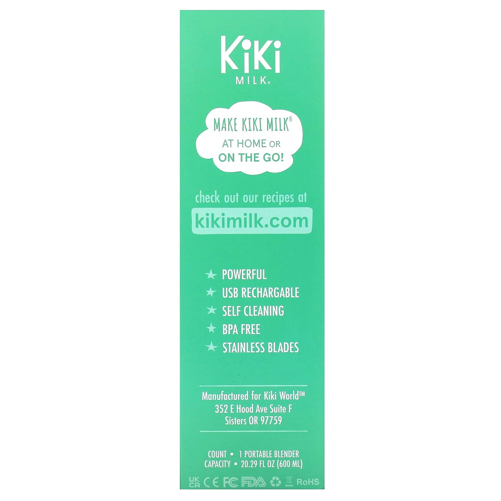 Kiki Milk, блендер, синий, 1 шт., 600 мл (20,29 унции)