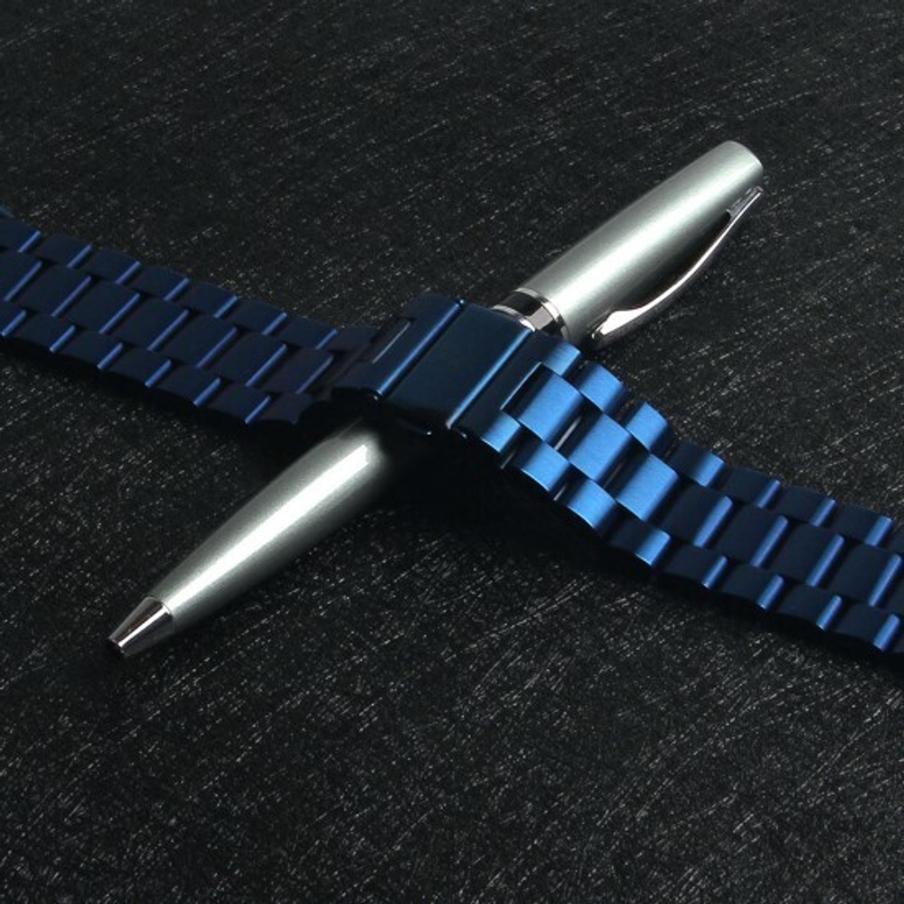 Ремешок для Apple Watch 42/44мм, металлический, 012449 Синий
