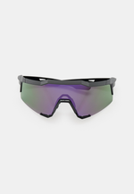 Спортивные очки с диоптриями 100% SPEEDCRAFT Polished Black - HiPER Lavender Mirror Polarized Lens