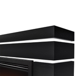 Каминокомплект: Очаг Electrolux EFP/P-2520LS N, портал Moderno 25 шпон черный дуб