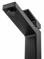 Смеситель для раковины высокий WONZON & WOGHAND CUBE 2.0 WW-88019068-MB черный матовый