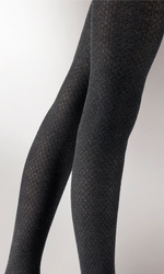 Теплые колготки Small Diamond Opaque Tights (Размер: S-M) (Цвет: темно-серый)