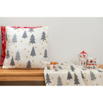 Подушка вязаная с новогодним рисунком magic forest из коллекции new year essential, 45х45 см