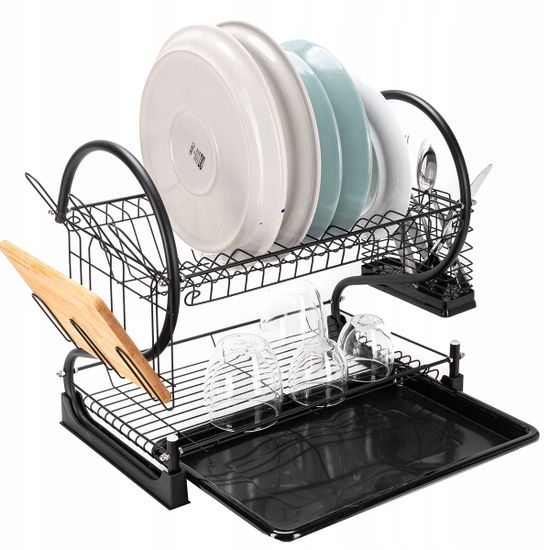 Сушилка для посуды двухъярусная Kamille KM 0762C